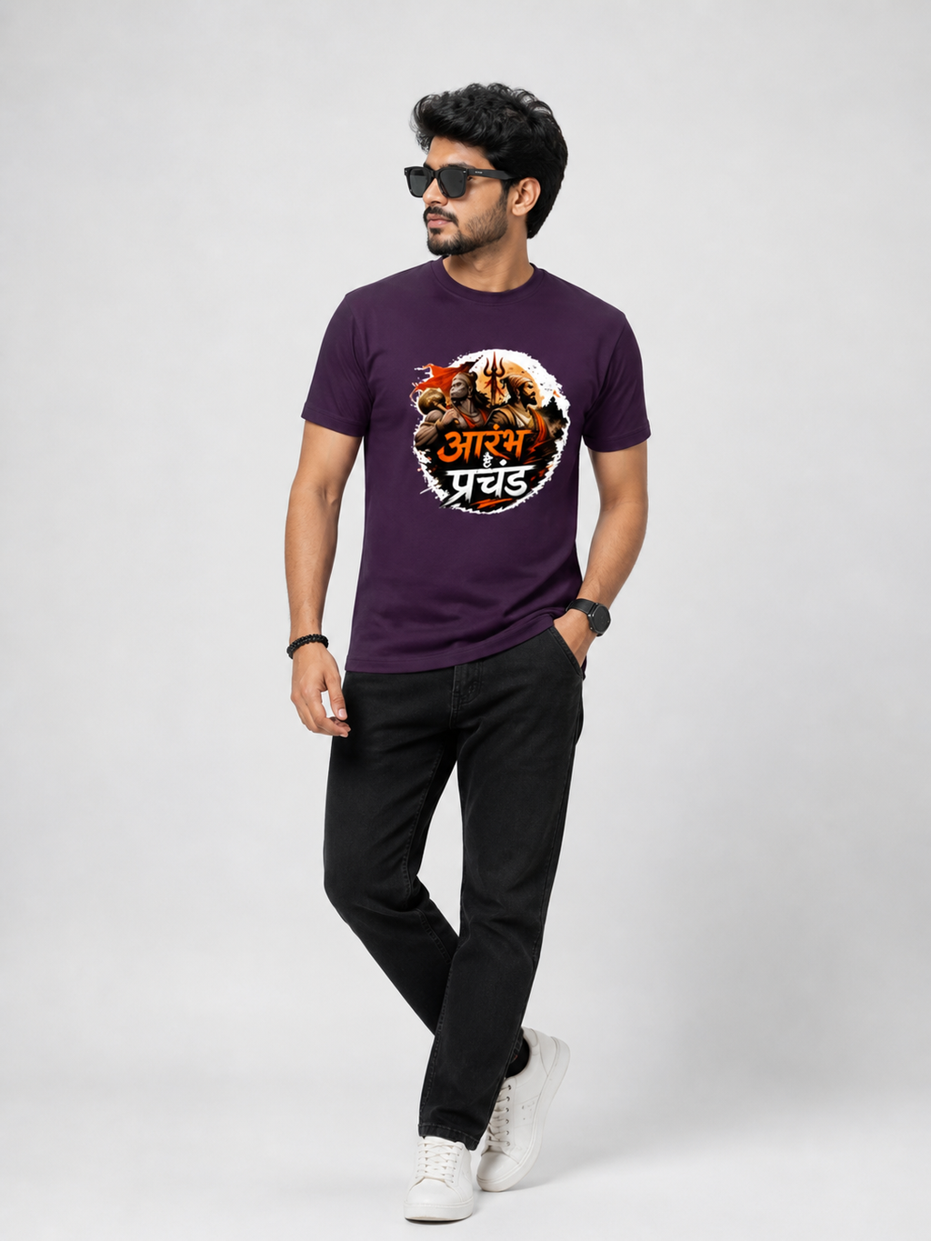 आरंभ है प्रचंड – वीरता और सनातन शक्ति Primium T-Shirt