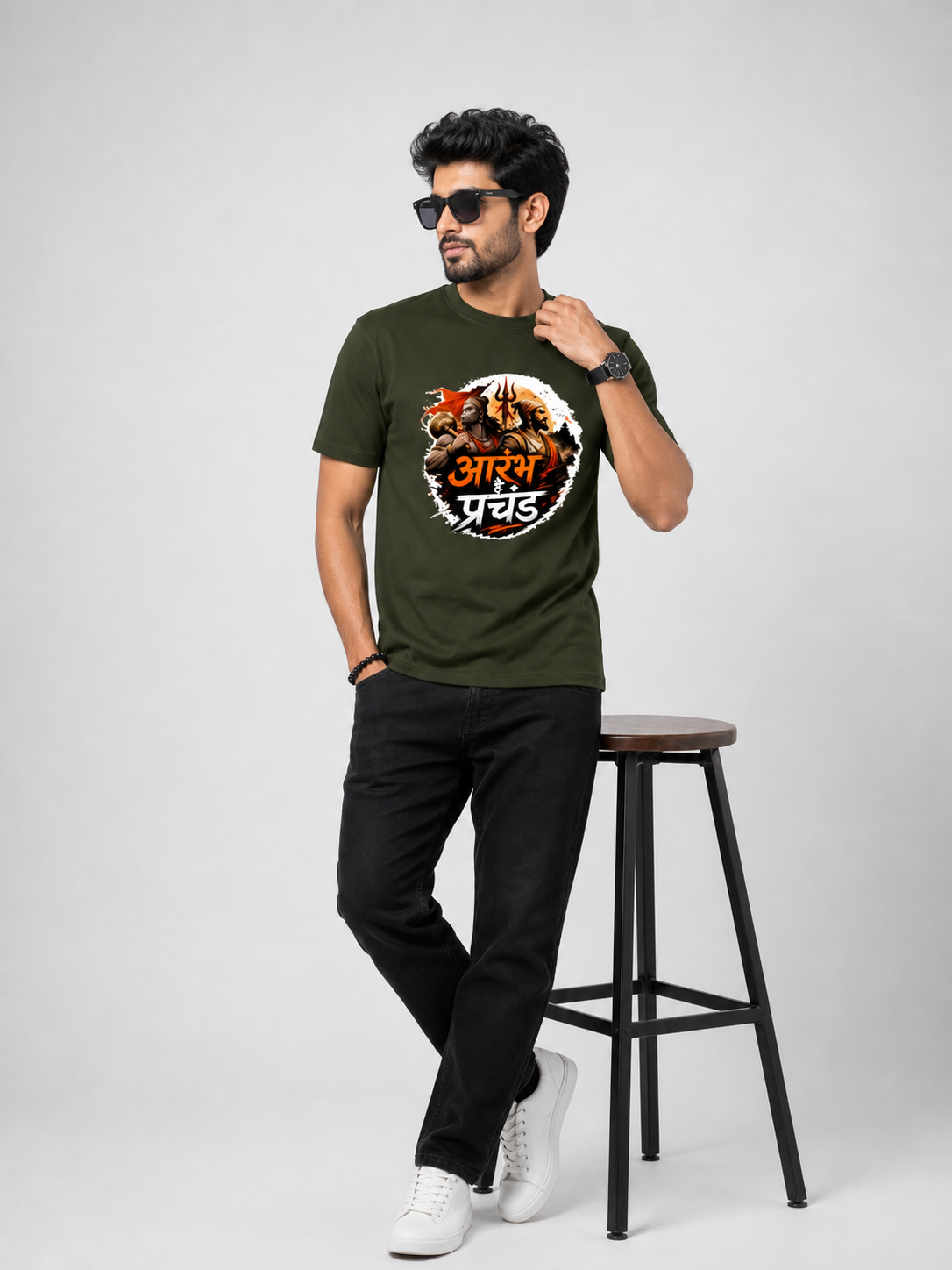 आरंभ है प्रचंड – वीरता और सनातन शक्ति Primium T-Shirt