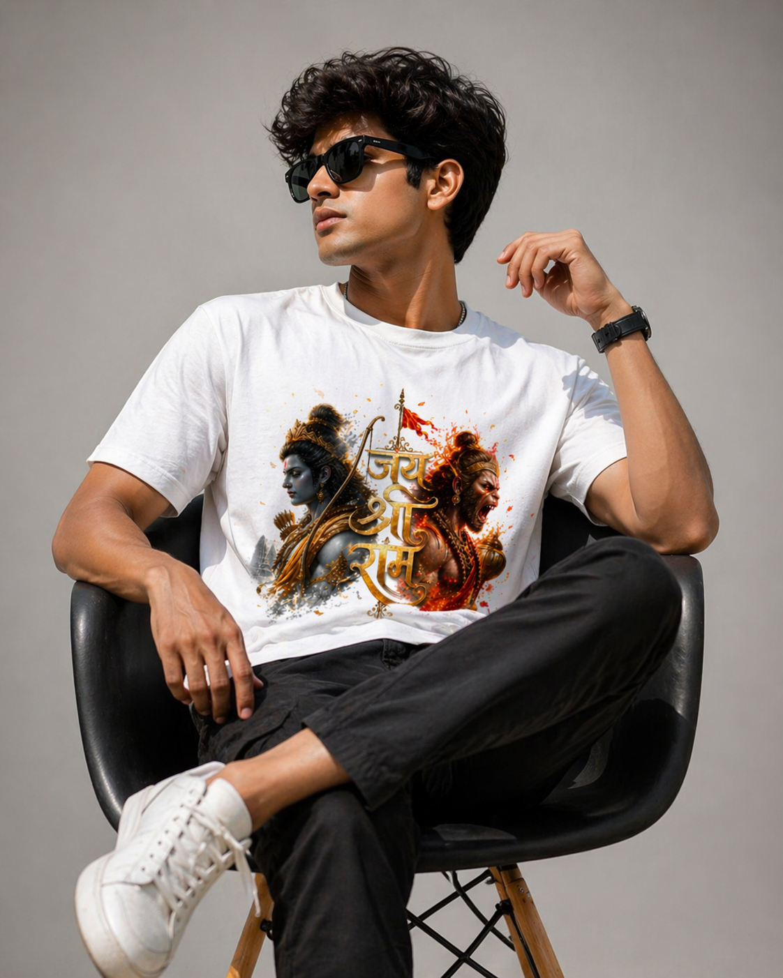 आस्था का अग्निरूप जय श्री राम Standard Crew T-Shirt