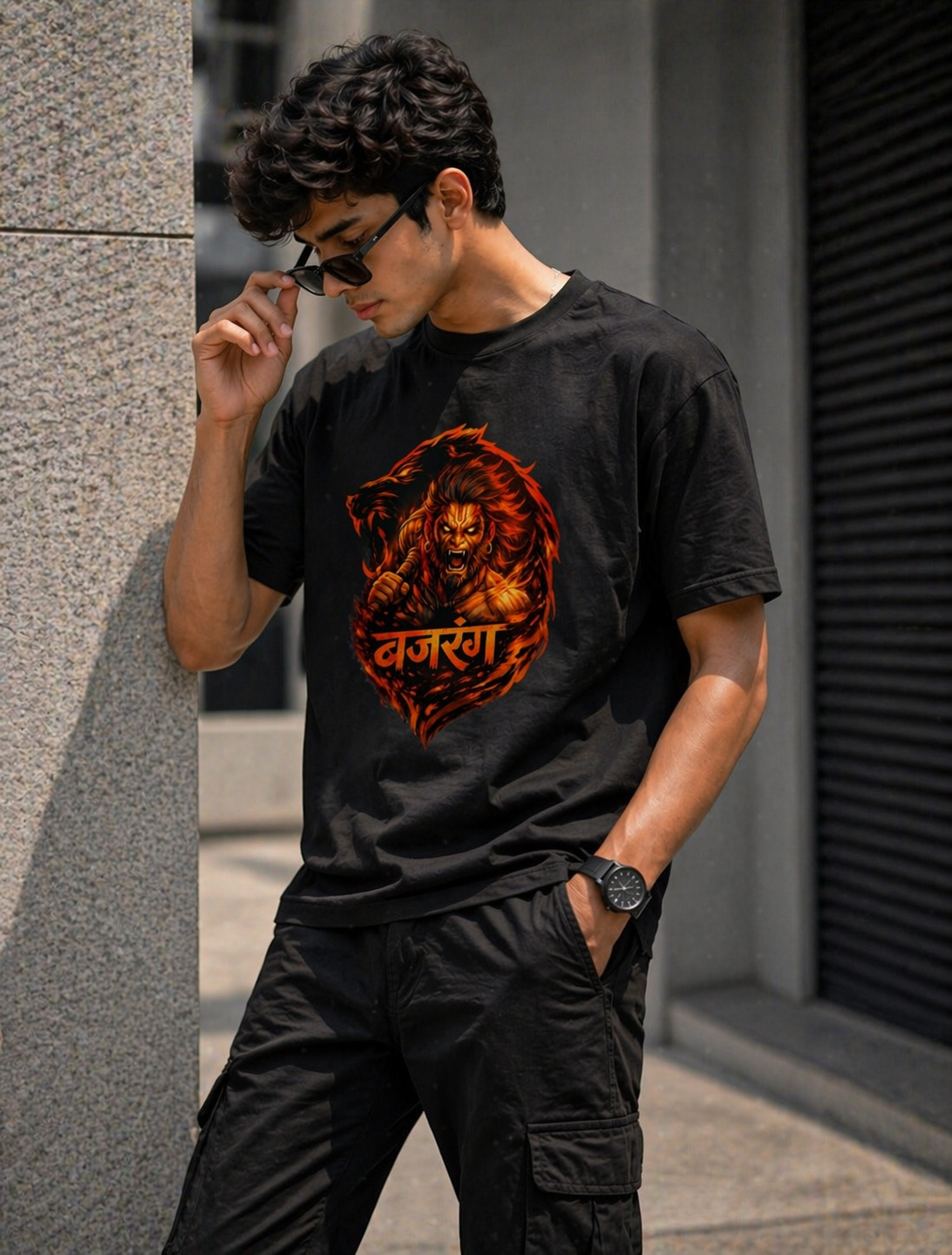 बजरंग रौद्र रूप Standard Crew T-Shirt