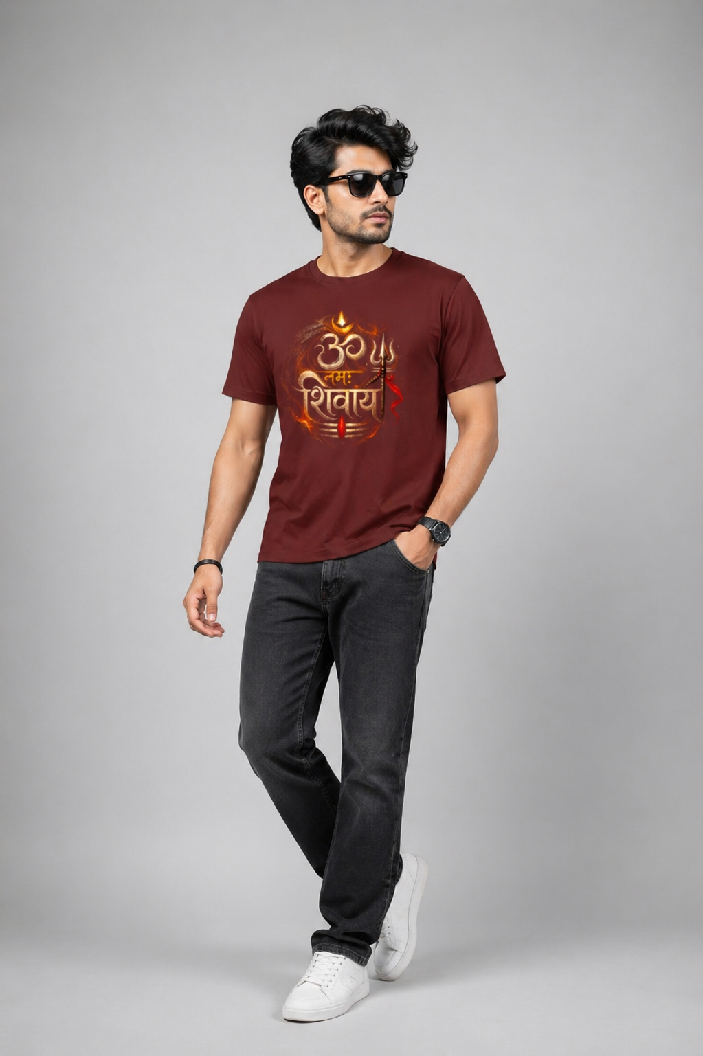ॐ नमः शिवाय – रौद्र अग्नि Power T-shirt