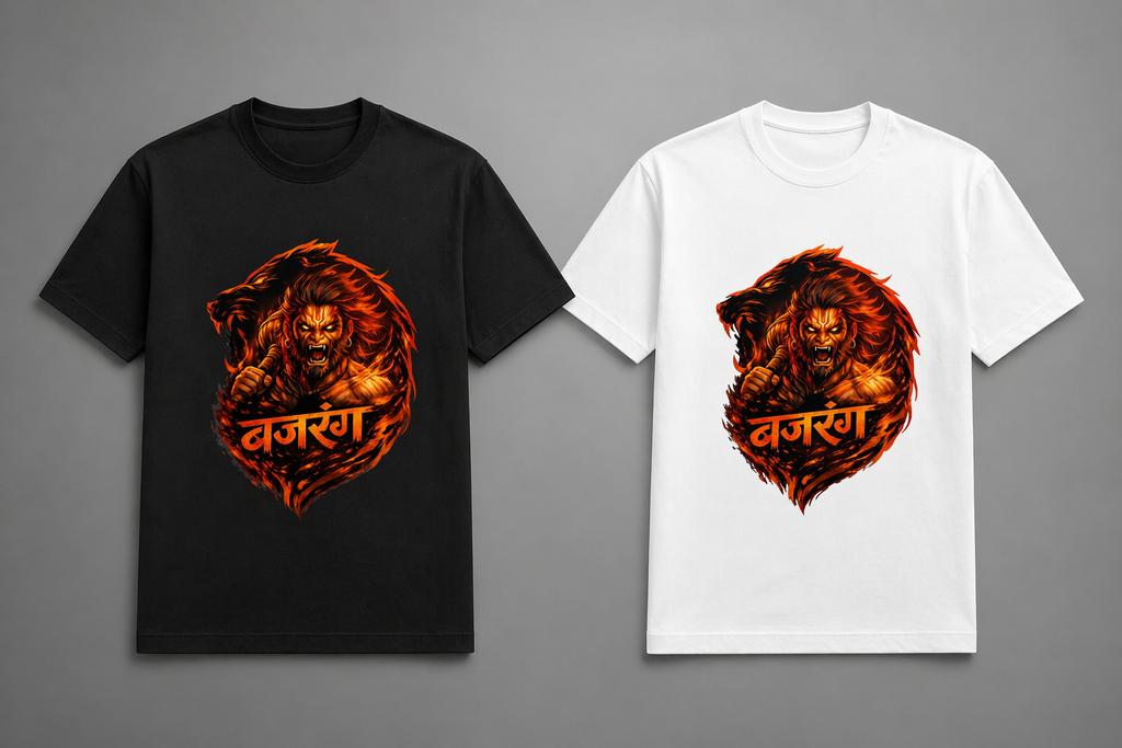बजरंग रौद्र रूप Standard Crew T-Shirt