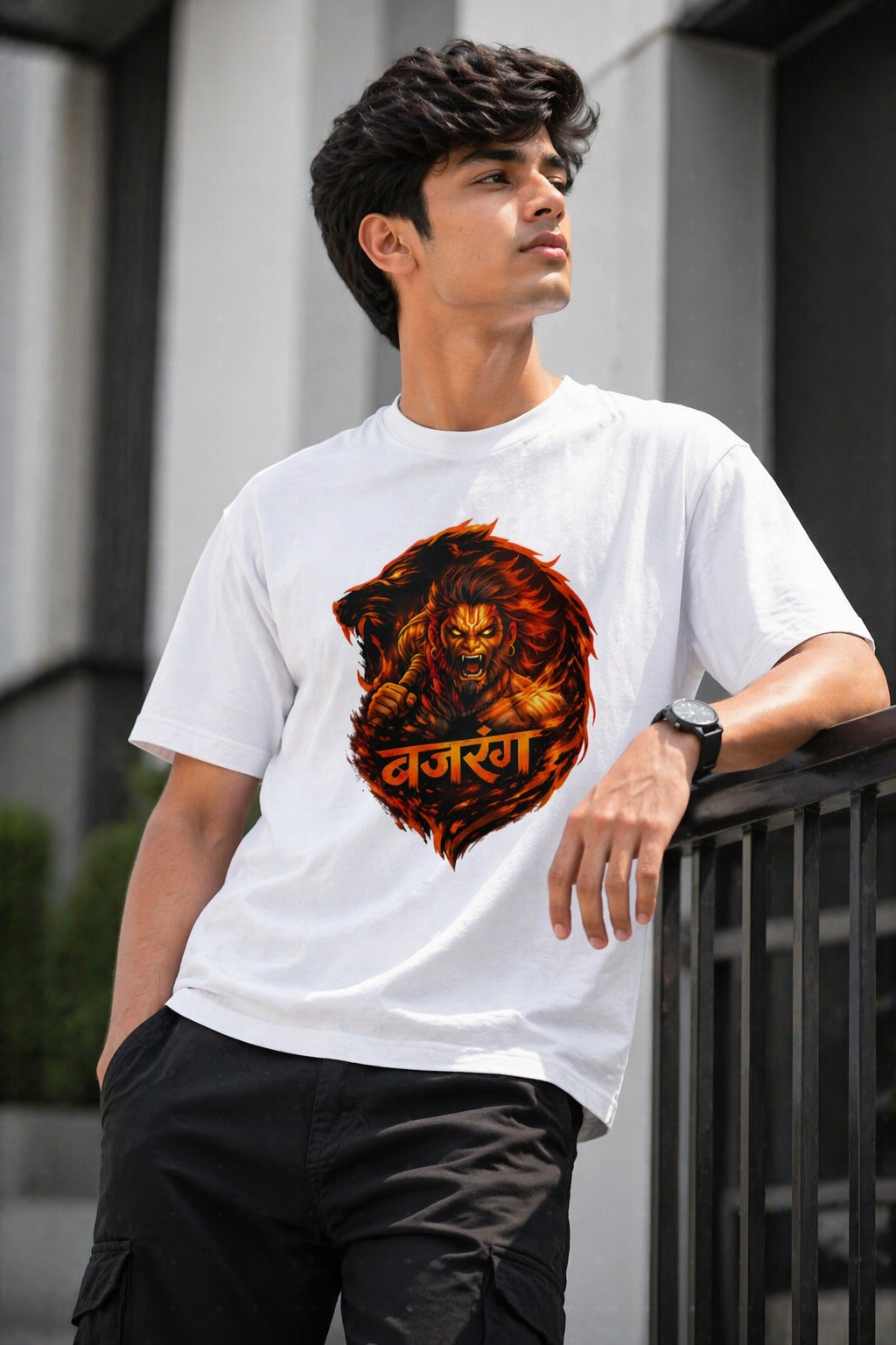 बजरंग रौद्र रूप Standard Crew T-Shirt