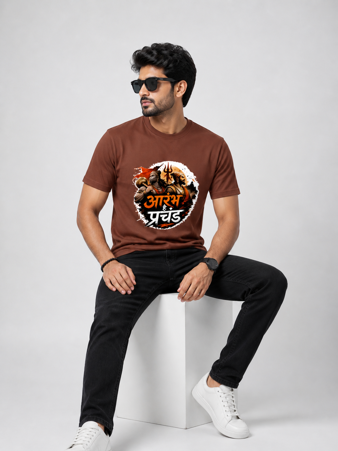 आरंभ है प्रचंड – वीरता और सनातन शक्ति Primium T-Shirt