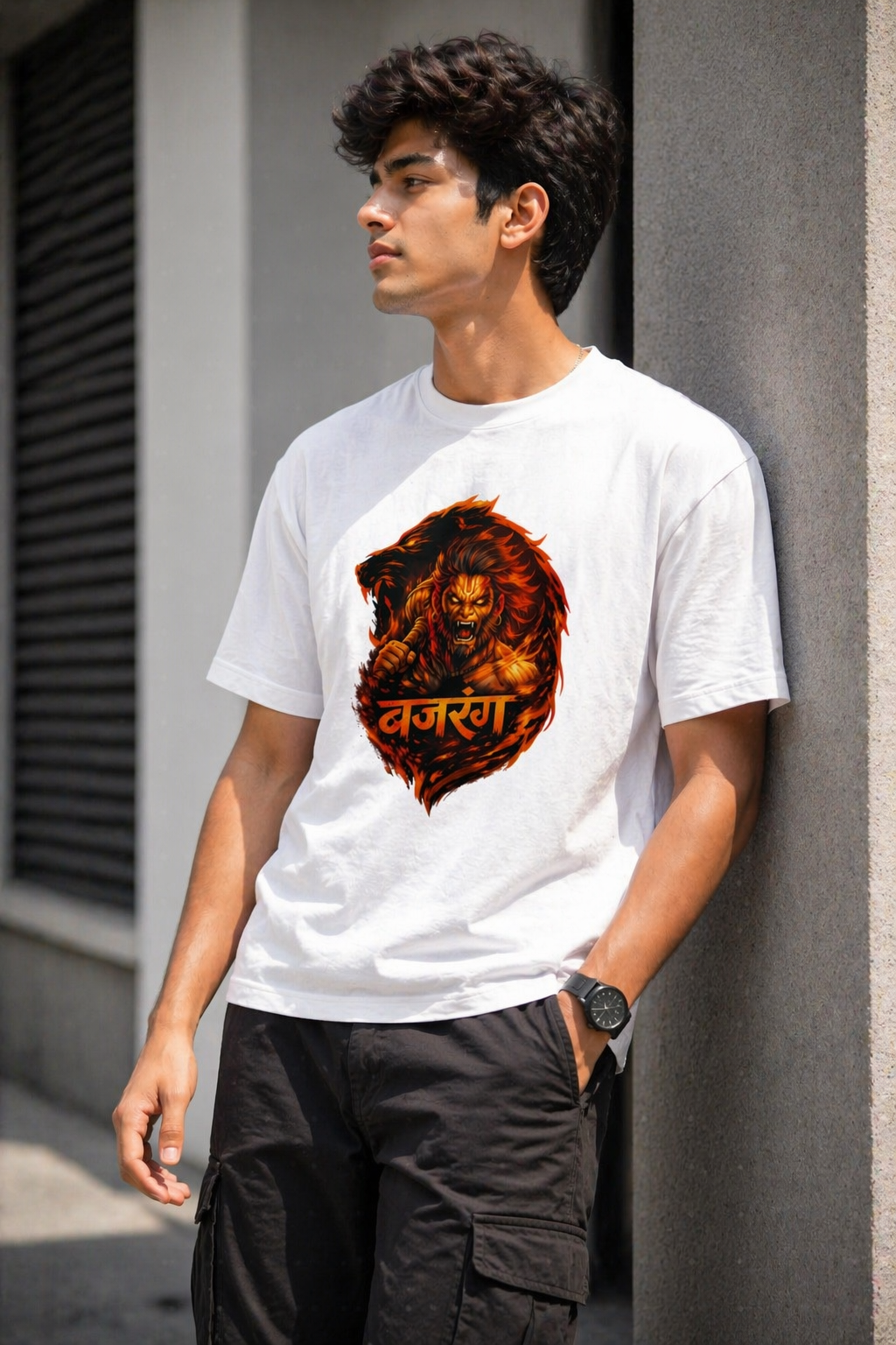 बजरंग रौद्र रूप Standard Crew T-Shirt