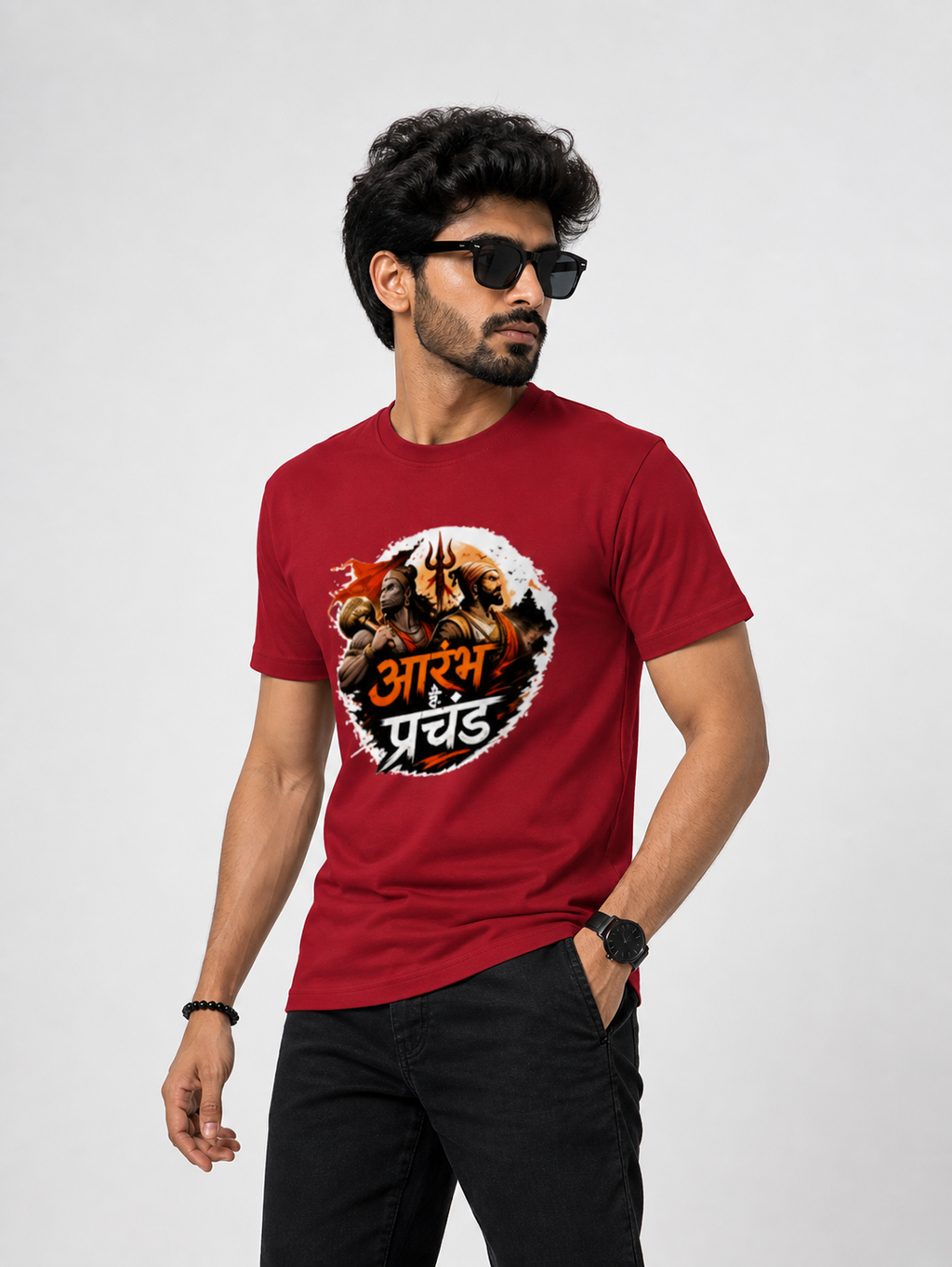 आरंभ है प्रचंड – वीरता और सनातन शक्ति Primium T-Shirt