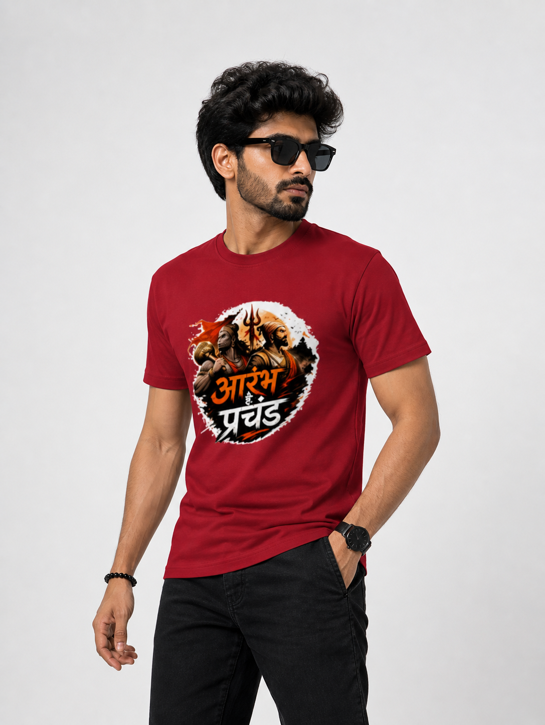 आरंभ है प्रचंड – वीरता और सनातन शक्ति Primium T-Shirt