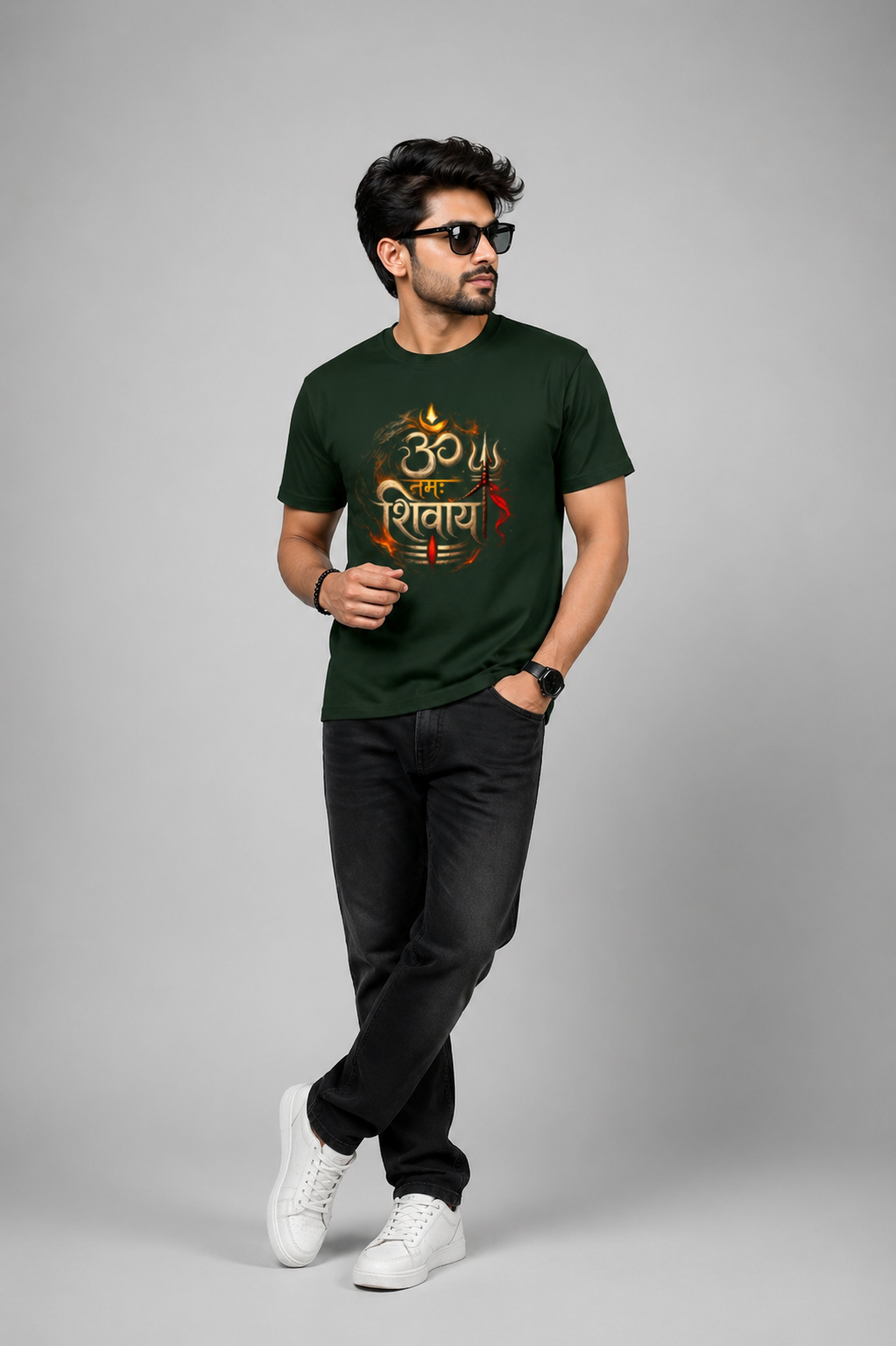 ॐ नमः शिवाय – रौद्र अग्नि Power T-shirt