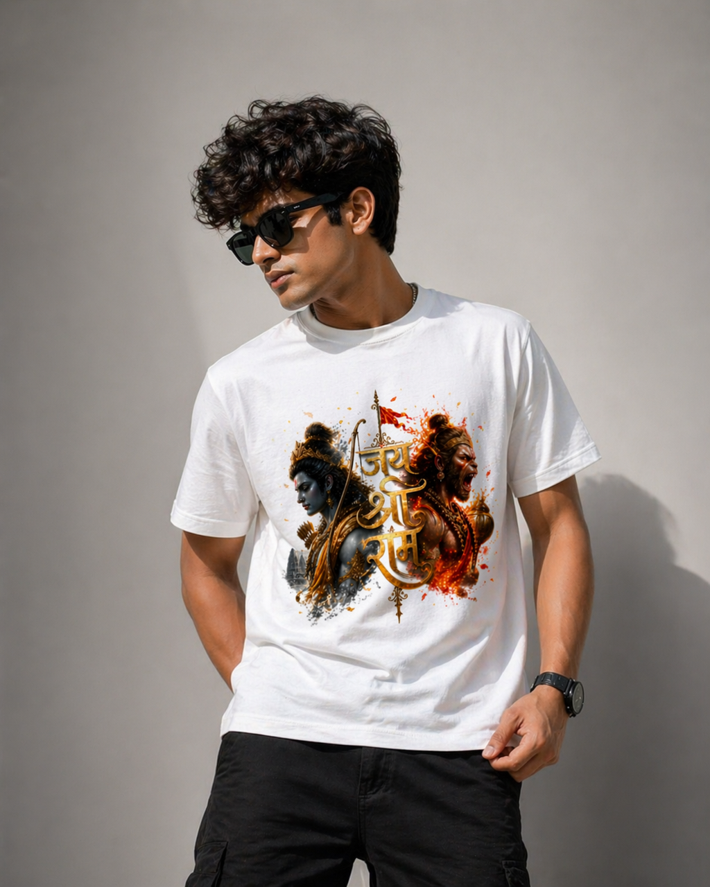 आस्था का अग्निरूप जय श्री राम Standard Crew T-Shirt